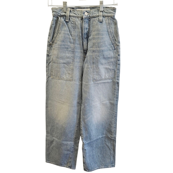 MOTHER The Quartet Breaker Skimp High Waist Straight Leg Denim Jeans NEW - Picture 7 of 9